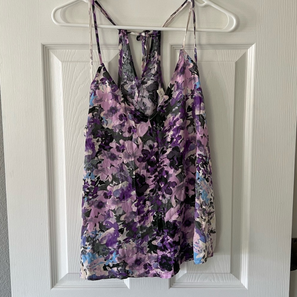 Lovestitch floral strappy tank